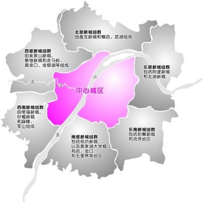 6大远城区各建一座新城:武汉主城区以三环线以内地区为主,面积会略