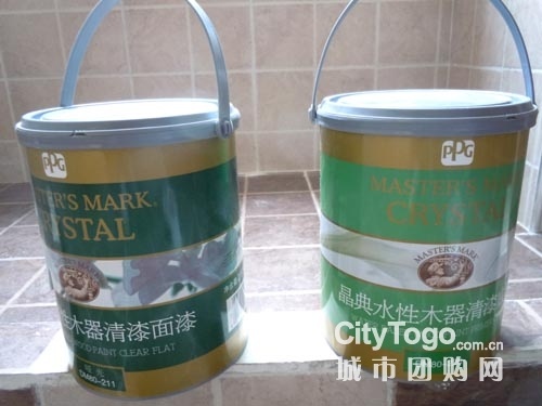 PPG大师水性木器漆，比PU油性漆还贵一些