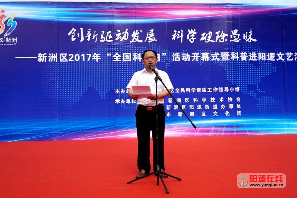 新洲区人民政府副区长张再强讲话