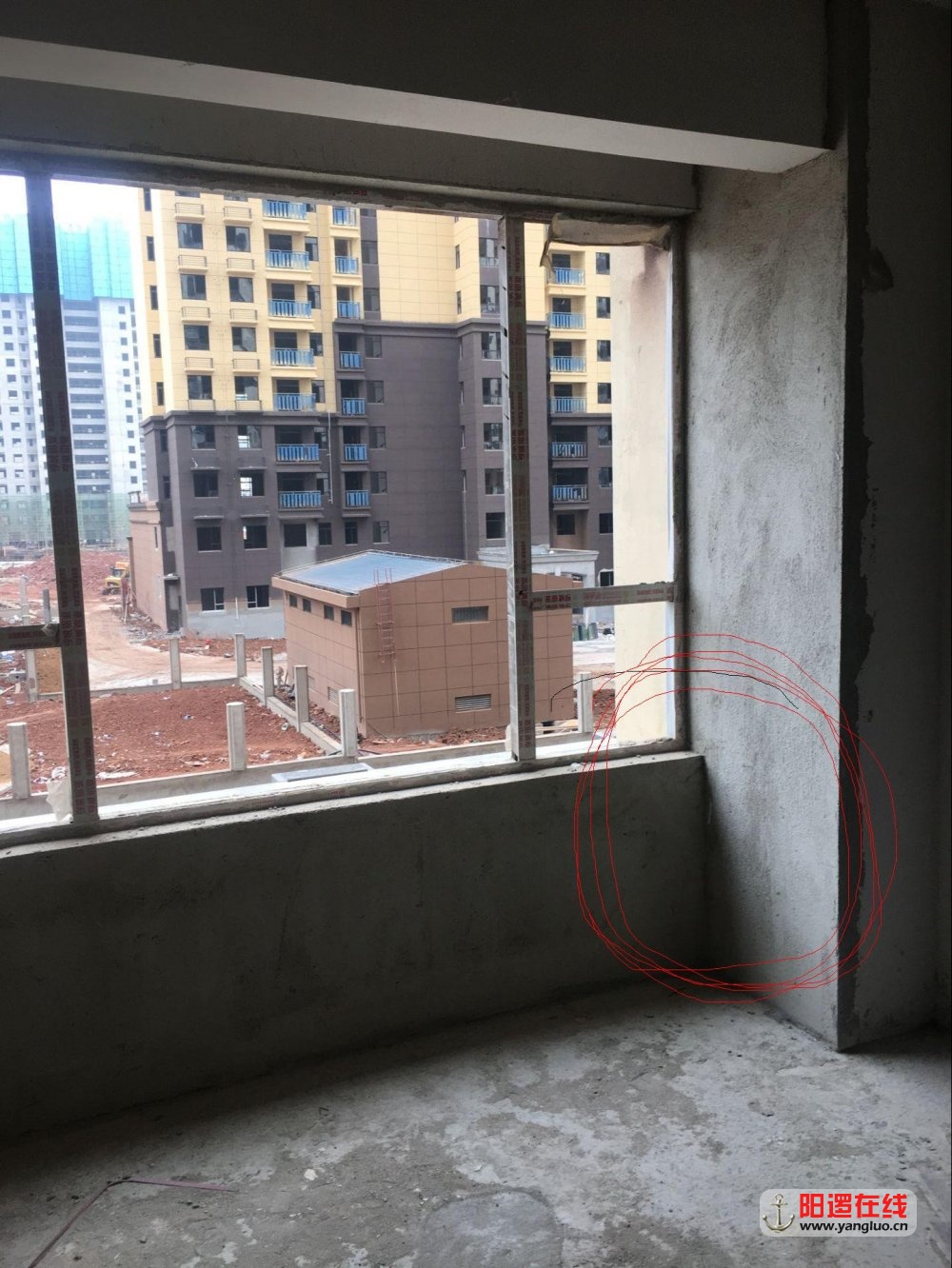 在建房屋所谓落地窗