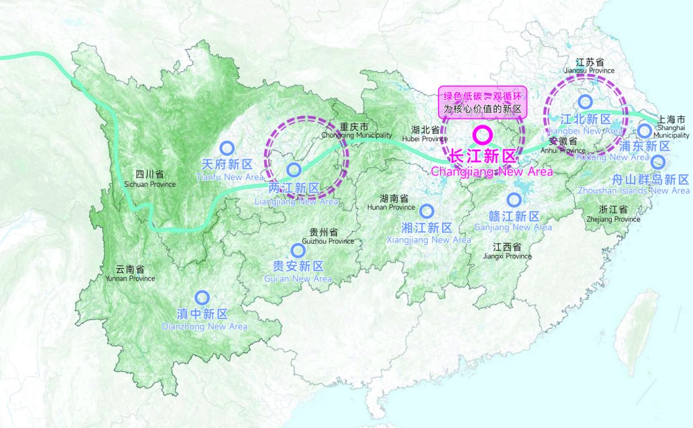 从长江经济带看长江新区